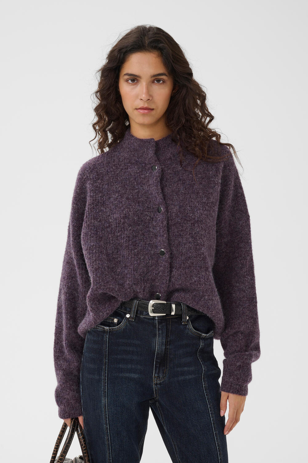 AlphaGZ kort cardigan - Juniper Mélange
